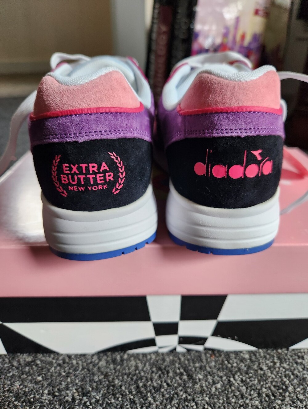 Diadora x Extra Butter S8000 Suspiria Sneakers in Violet Magic - Picture 2 of 9